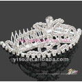 Pente de tiara de cristal casamento